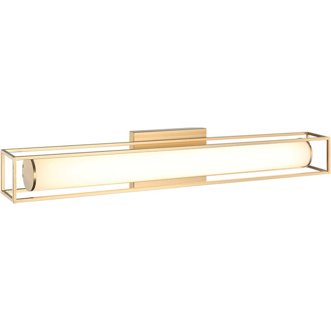 Flannigan LED 26 inch Aged Gold Brass Bath Vanity Light Wall Light