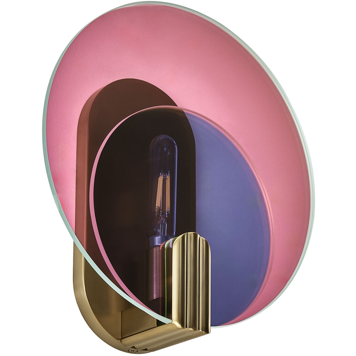 Optics 1 Light 11 inch Winter Brass ADA Wall Sconce Wall Light