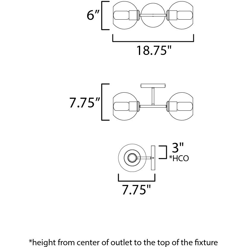 Knox 2 Light 17 inch Black Wall Sconce Wall Light