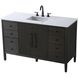 Blakely 54 X 34 inch Chocolate Oak Bathroom Vanity Cabinet