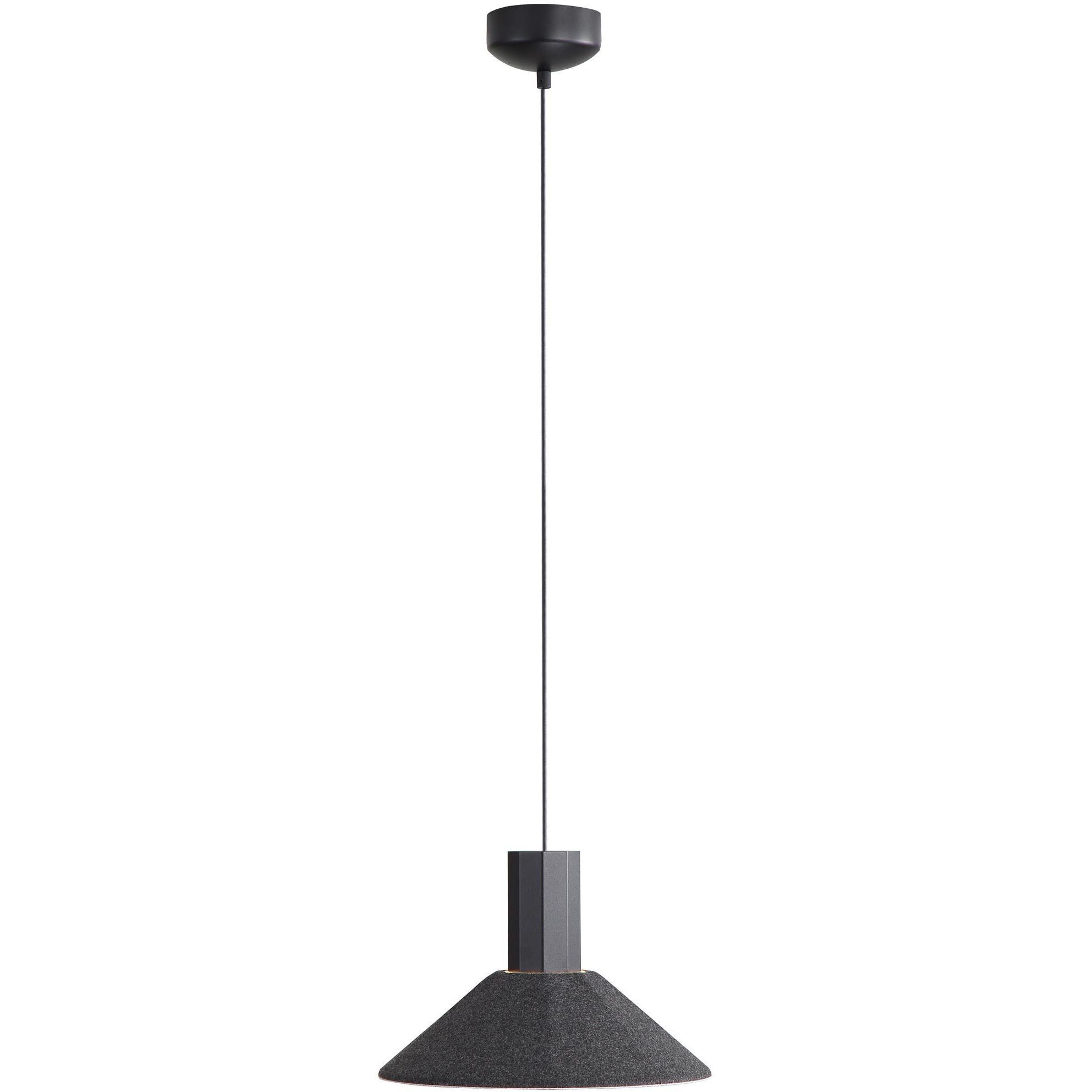 Faroe Pendant Ceiling Light in Flecked Black/Grey