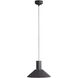 Faroe Pendant Ceiling Light in Flecked Black/Grey