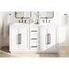 Chase 60 X 34 inch White Bathroom Vanity Cabinet