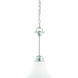 Bella 1 Light 7.25 inch Brushed Nickel Mini Pendant Ceiling Light
