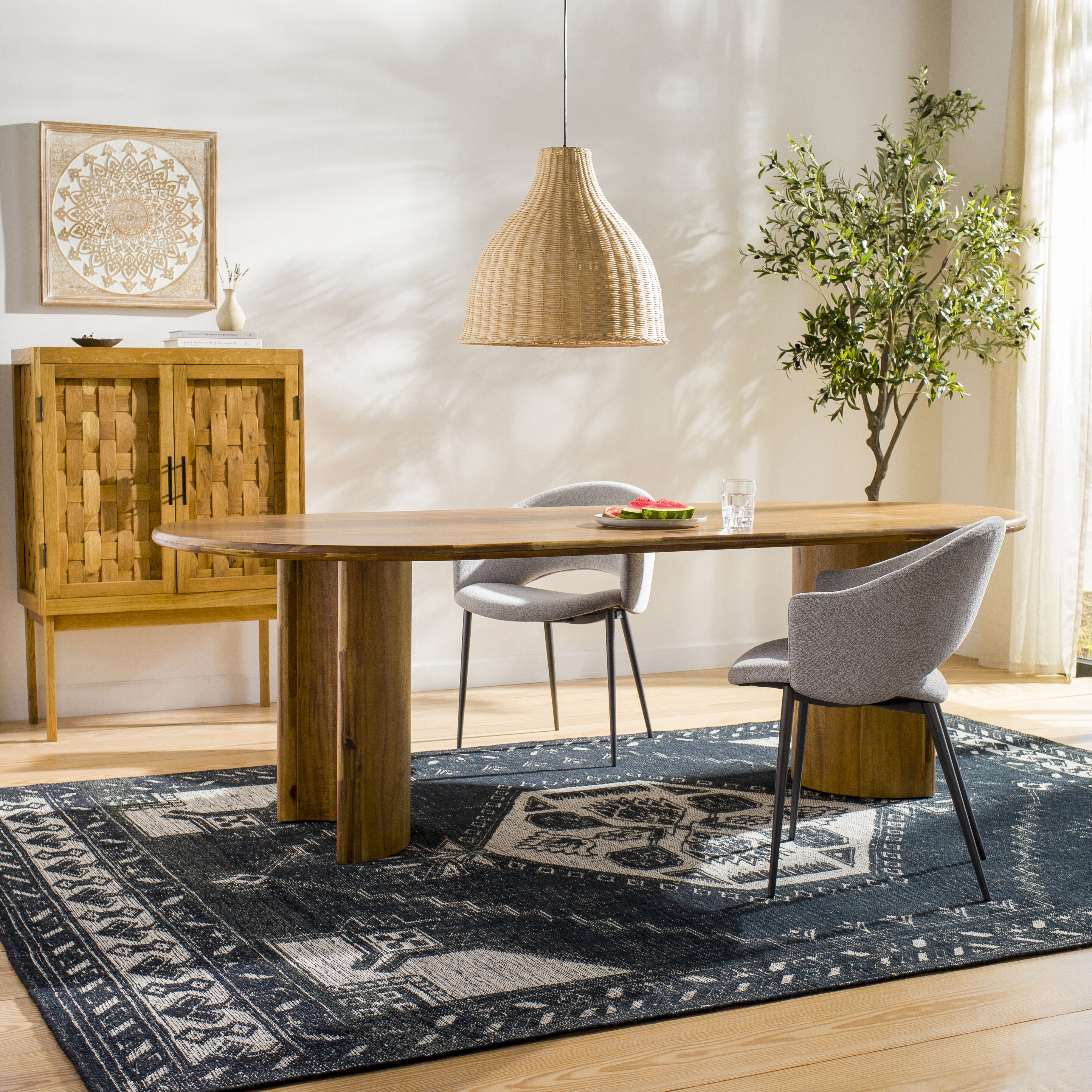 Zahra 144 X 106 inch Cream Rug in 9 X 12, Rectangle