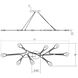 Abstraction LED 54 inch Satin White Pendant Ceiling Light
