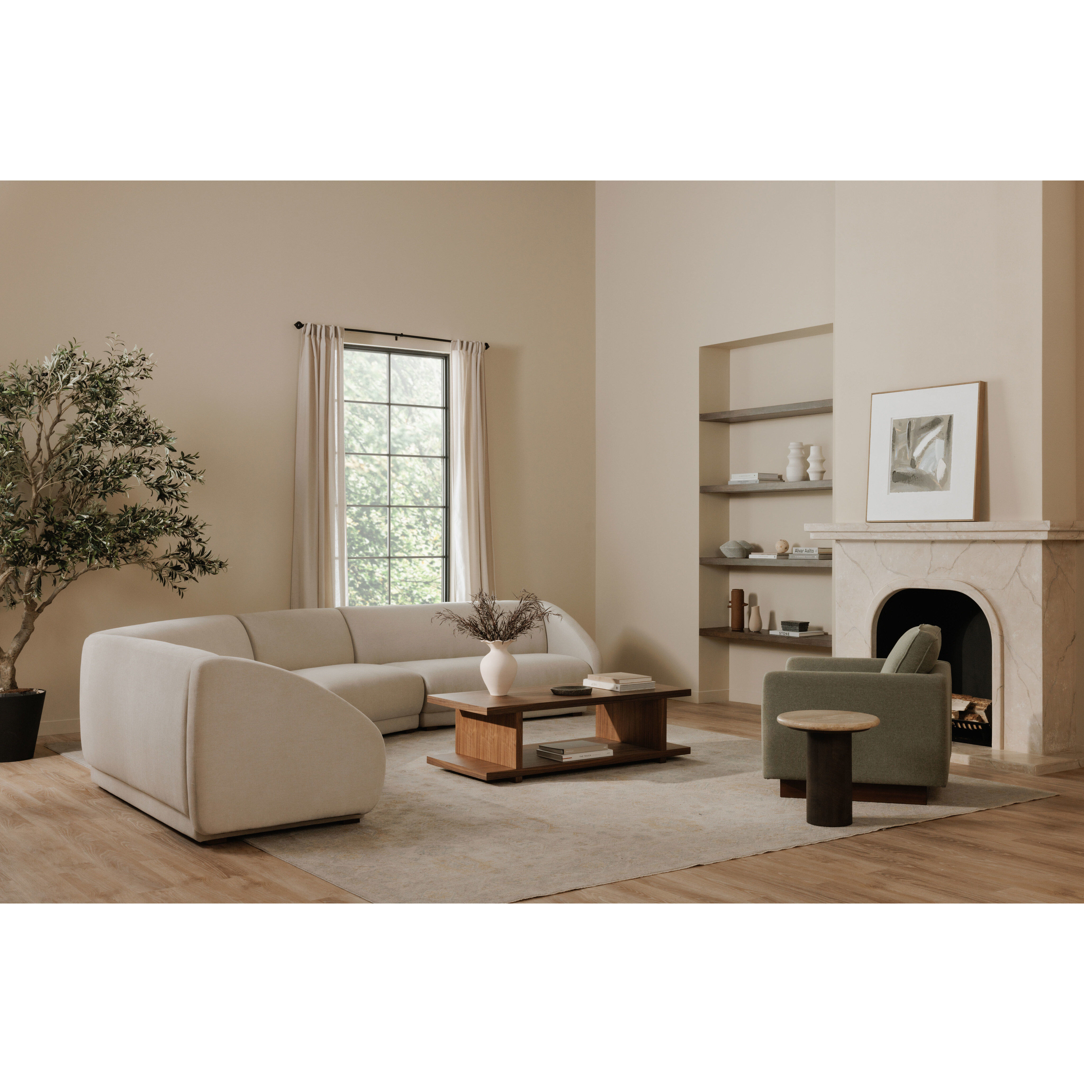 Fraser White Slipper Chair, Wedge