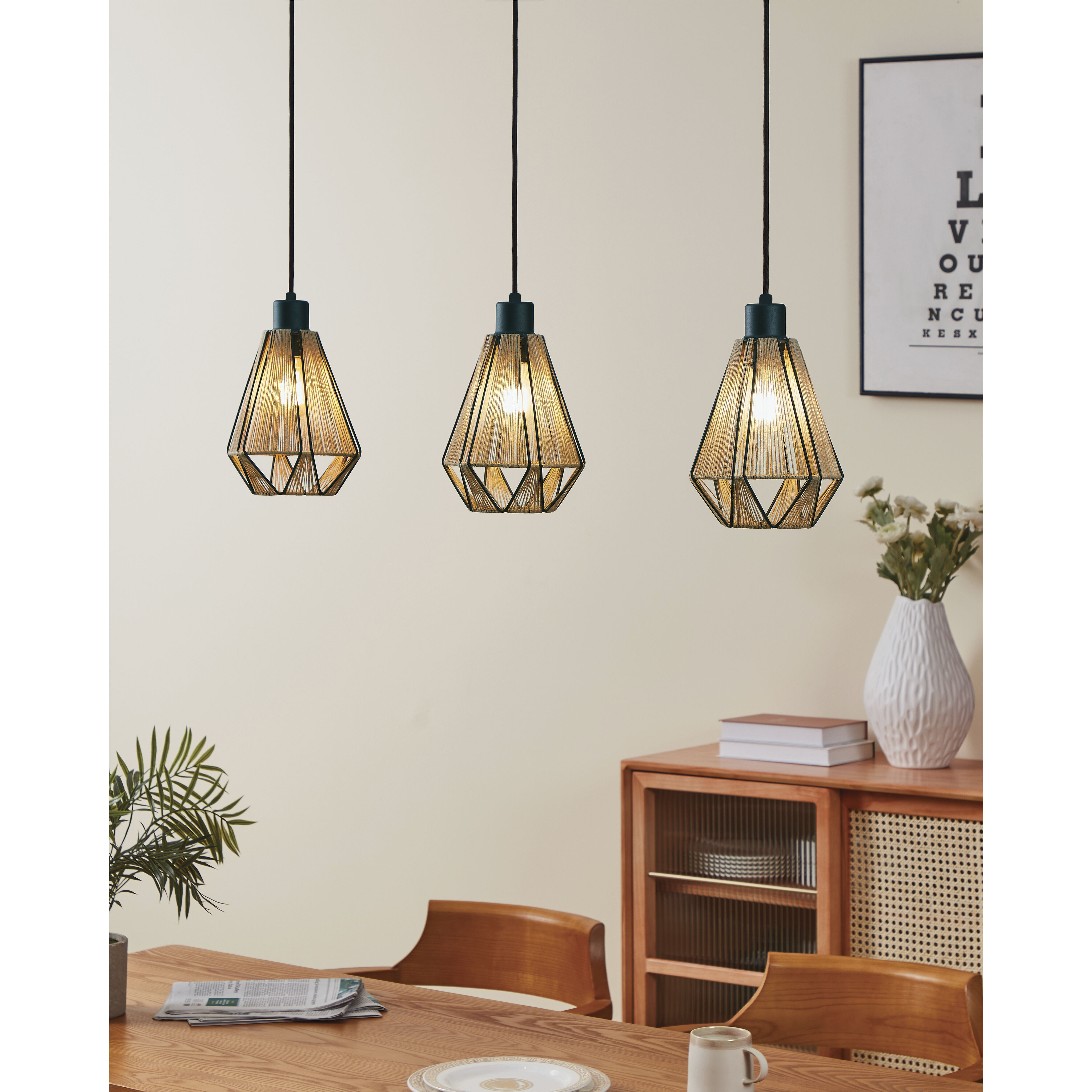 Adwickle 1 Light 7.87 inch Black Mini Pendant Ceiling Light