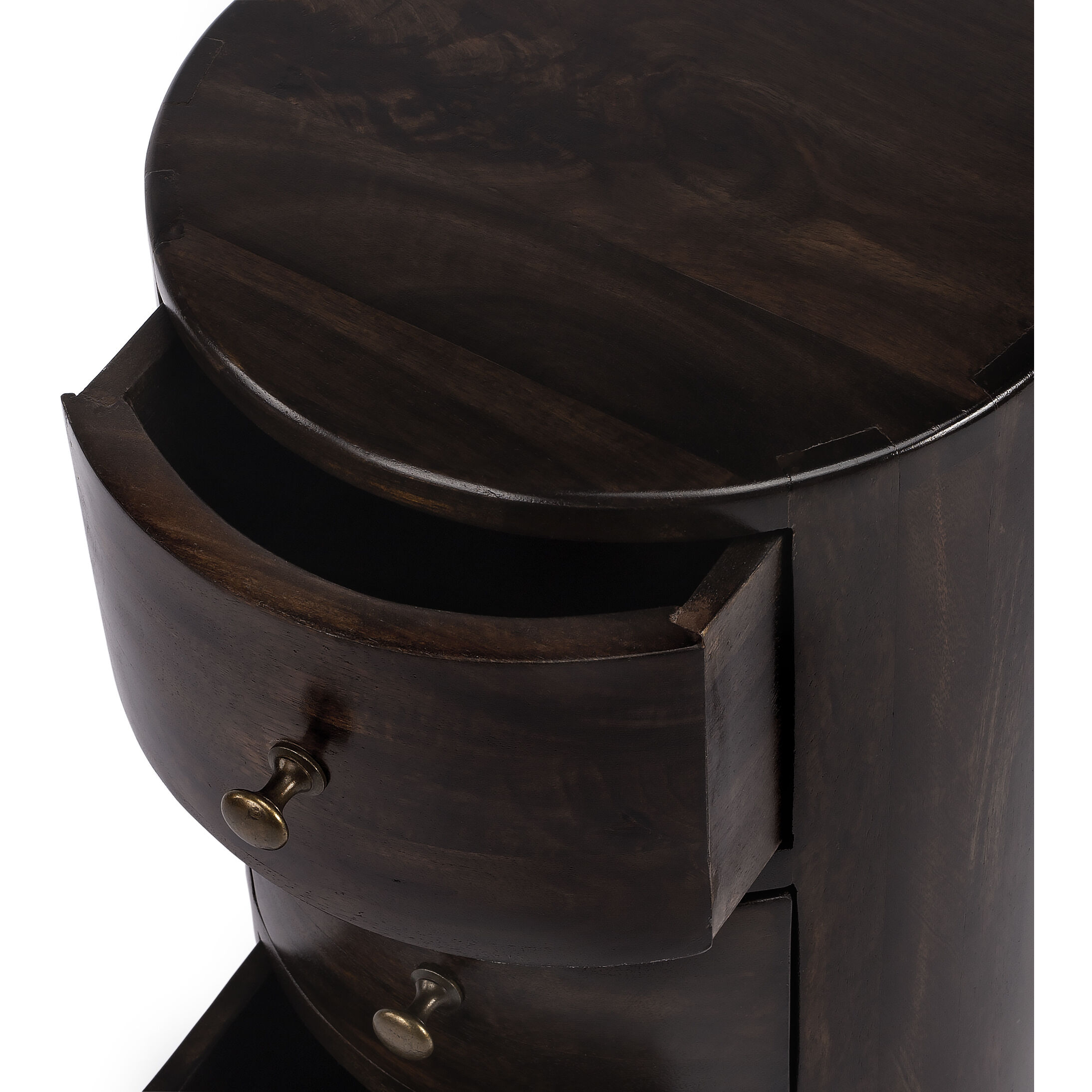 Liam Dark Brown Wood End or Side Table