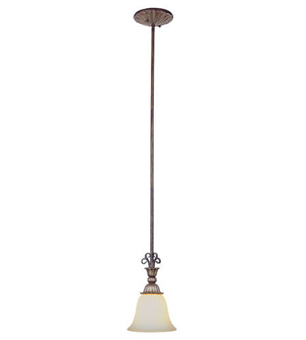 Ebony 1 Light 8 inch Ebony Gold Drop Pendant Ceiling Light