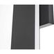 Waylen 2 Light 18 inch Black Outdoor Wall Sconce