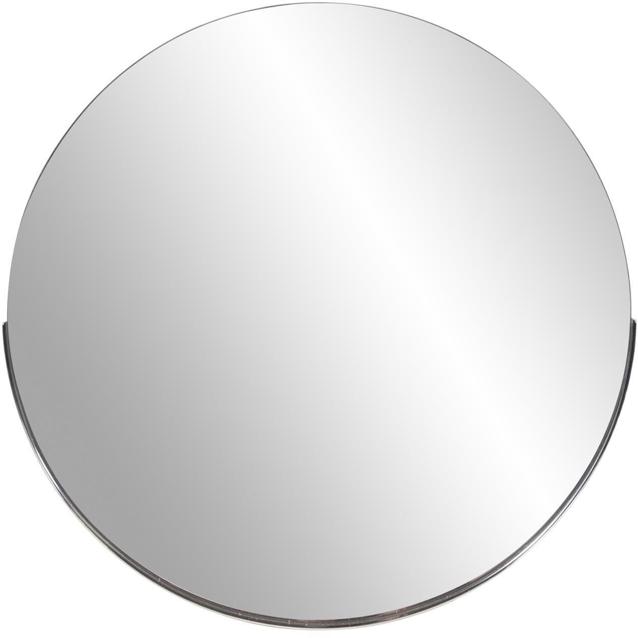 Dante 30 X 30 inch Polished Silver Wall Mirror
