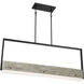 Alta LED 2 inch Black and Gray Wood Pendant Ceiling Light