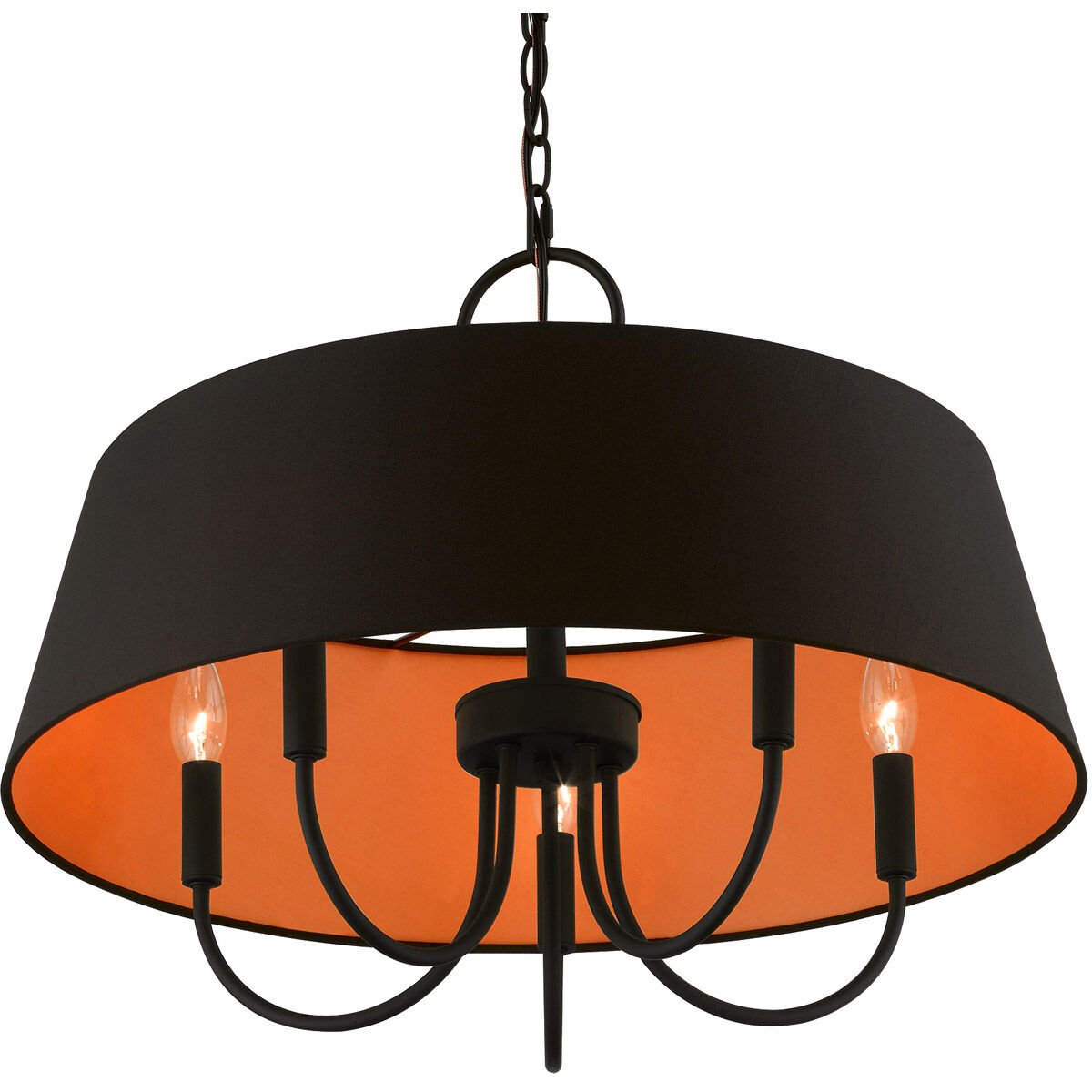 Palma 5 Light 23 inch Black Pendant Chandelier Ceiling Light