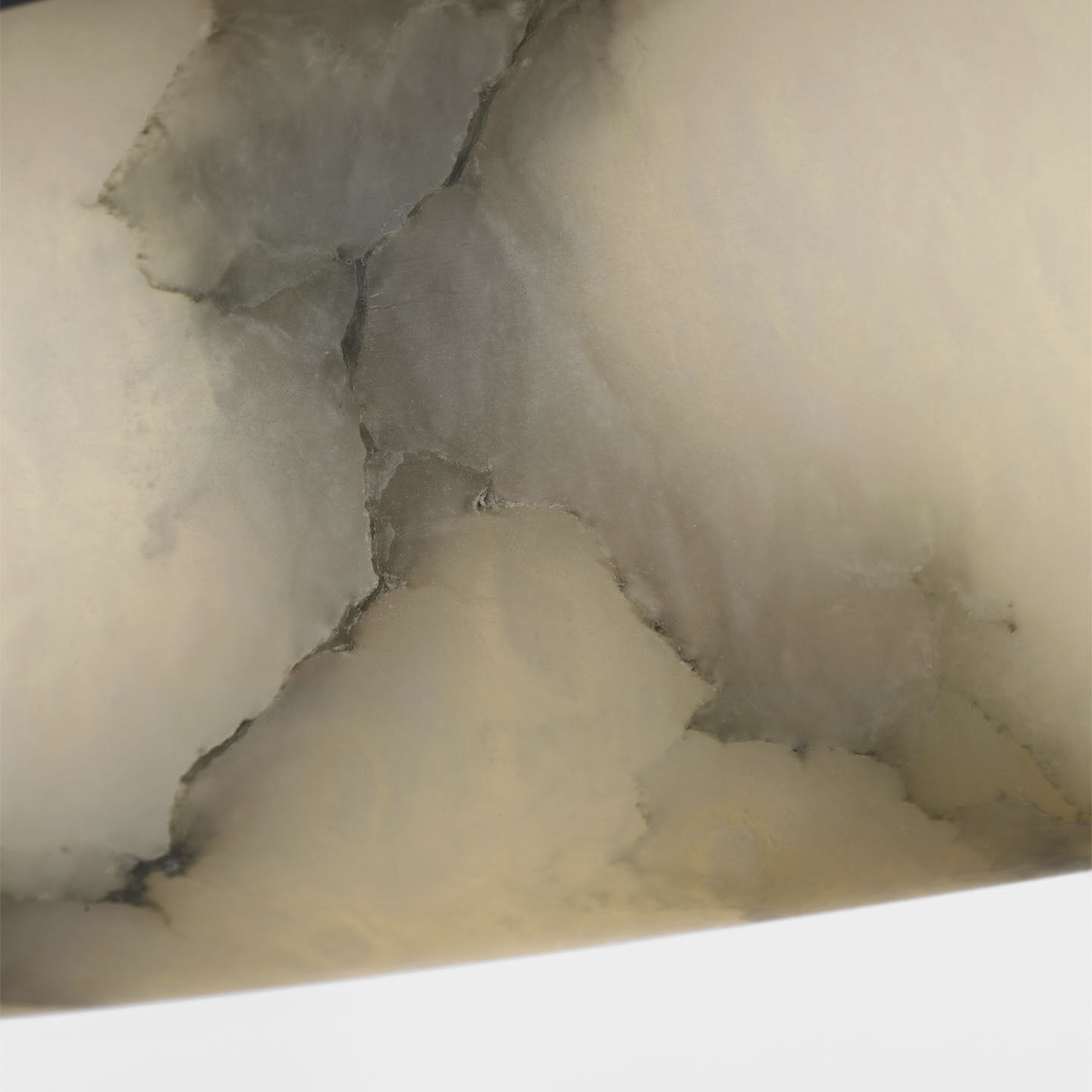 Kelly Wearstler Formosa LED 22 inch Alabaster and Bronze Flush Mount Ceiling Light