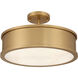 Wynn 4 Light 16 inch Legacy Brass Semi-Flush Mount Ceiling Light
