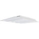 Brentwood LED 24 inch White Troffer Ceiling Light, Double Basket