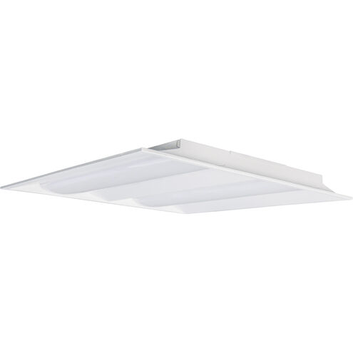 Brentwood LED 24 inch White Troffer Ceiling Light, Double Basket