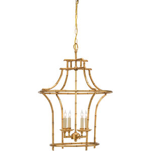 Chelsea House 4 Light Antique Gold Chandelier Ceiling Light