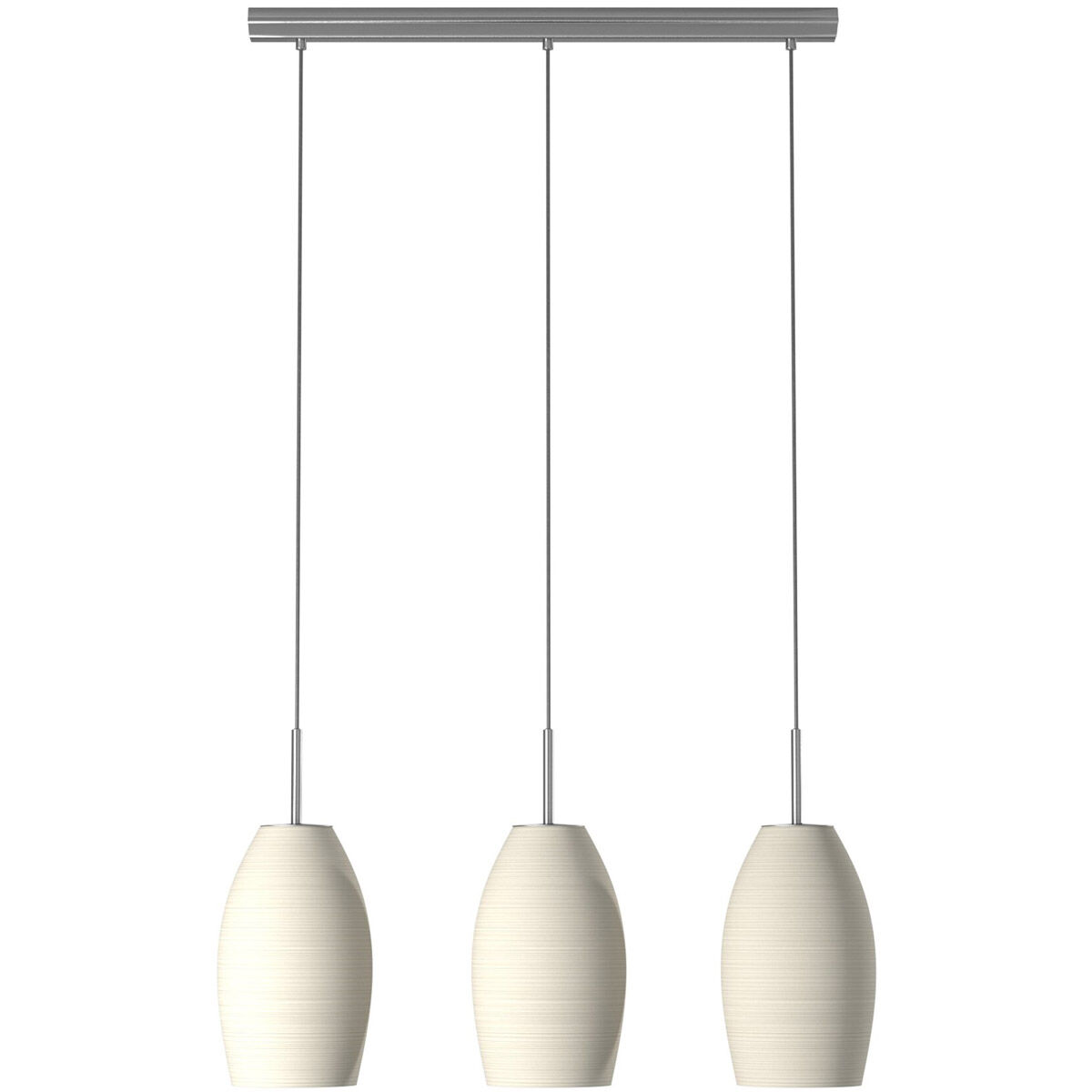 Batista 1 3 Light 28 inch Matte Nickel Trestle Hanging Light Ceiling Light