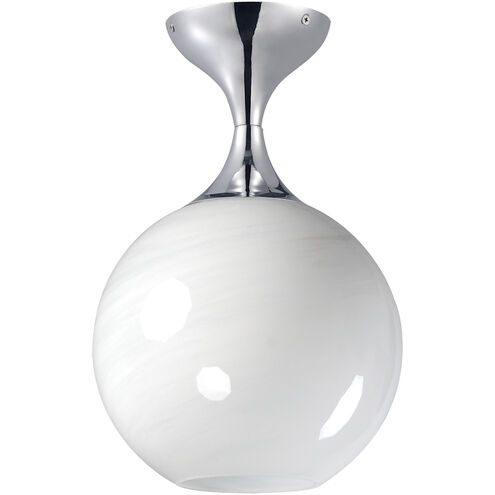 Neve 1 Light 9 inch Polished Chrome Semi-Flush Mount Ceiling Light