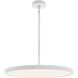 Edge Round LED 20 inch White Pendant Ceiling Light