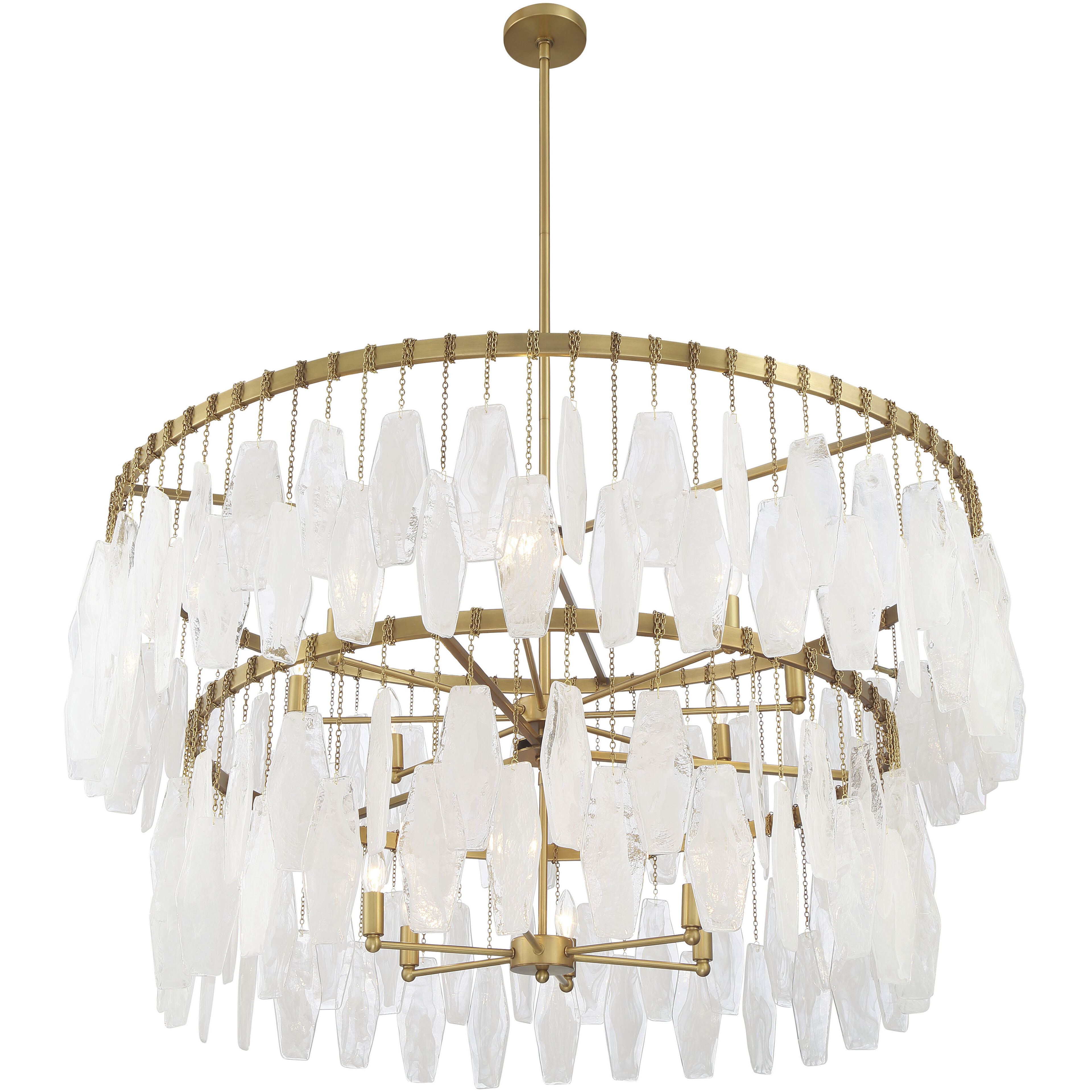 Willow 14 Light 45 inch Legacy Brass Pendant Ceiling Light