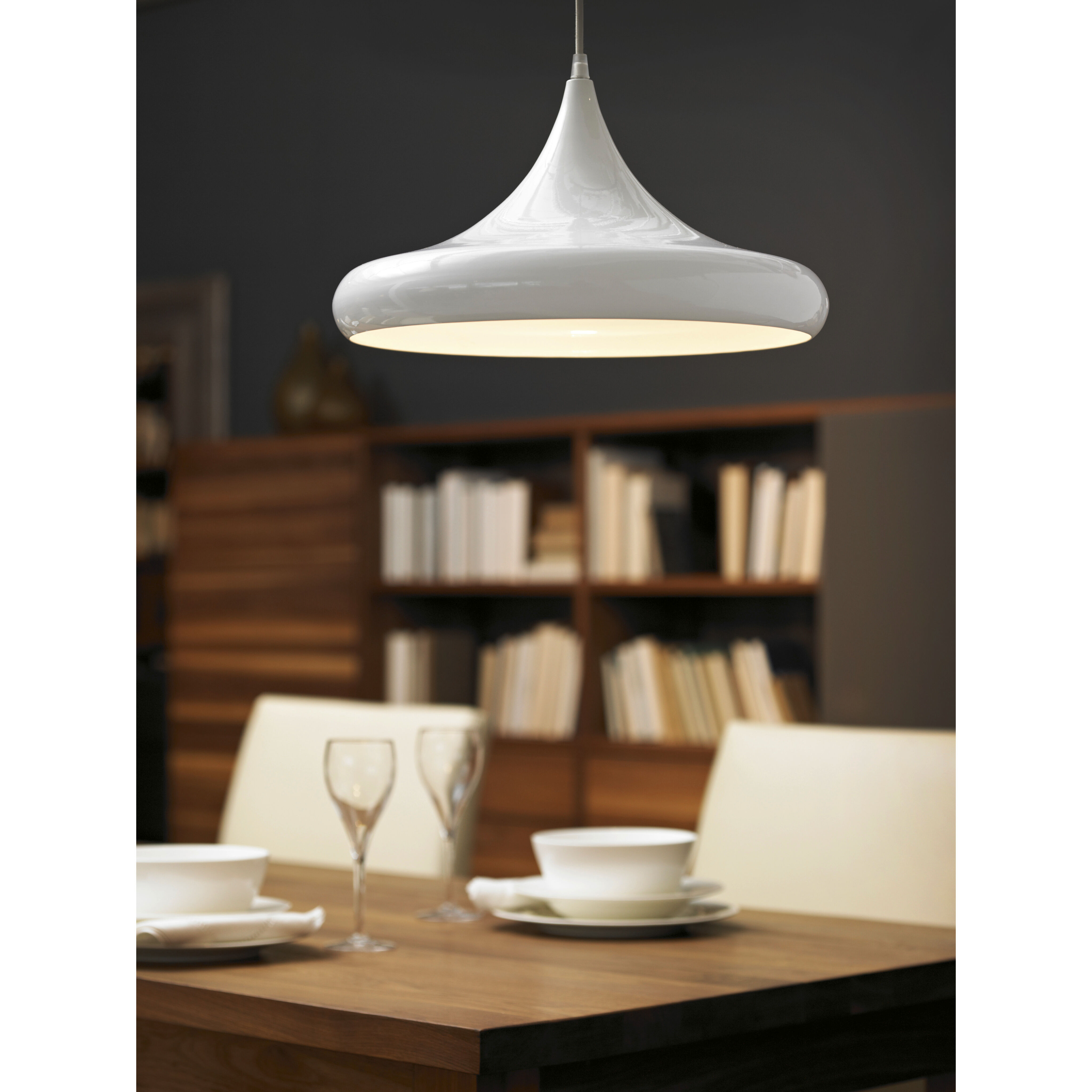 Coretto 1 Light 15.75 inch Glossy White Pendant Ceiling Light