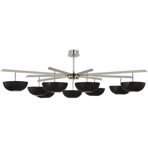 AERIN Valencia LED 58 inch Polished Nickel Chandelier Ceiling Light, Grande