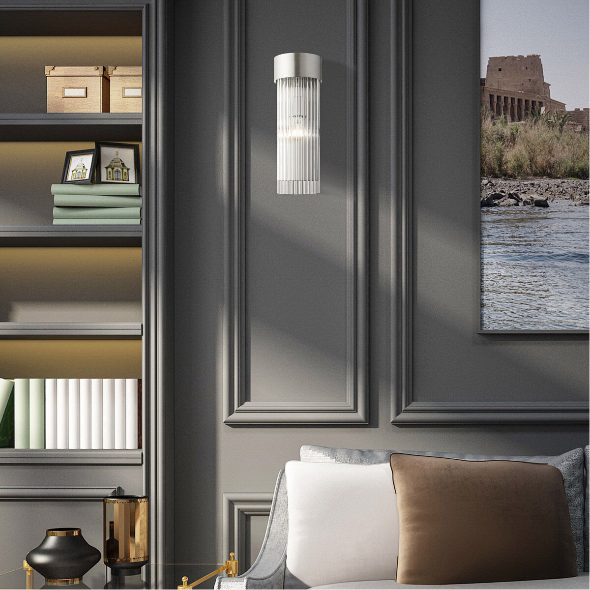 Norwich 1 Light 6 inch Brushed Nickel ADA Sconce Wall Light