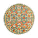 Martina 96 inch Sky Blue/Burnt Orange/Wheat/Dark Green/Khaki/Tan Rugs, Wool