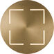 Shield Brushed Champagne Wall Sconce Wall Light