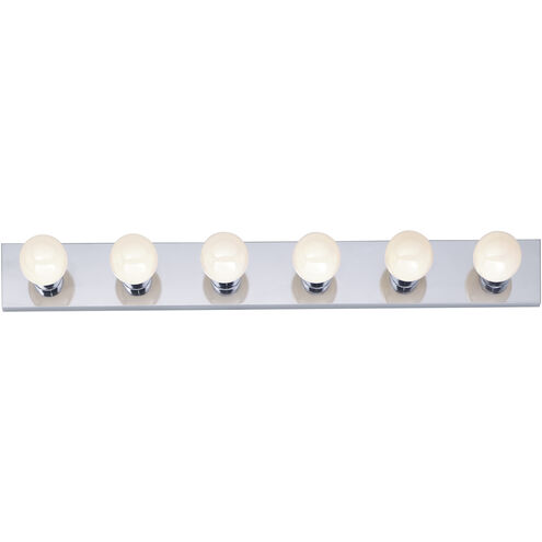 Brentwood 6 Light 36 inch Polished Chrome Bath Light Wall Light