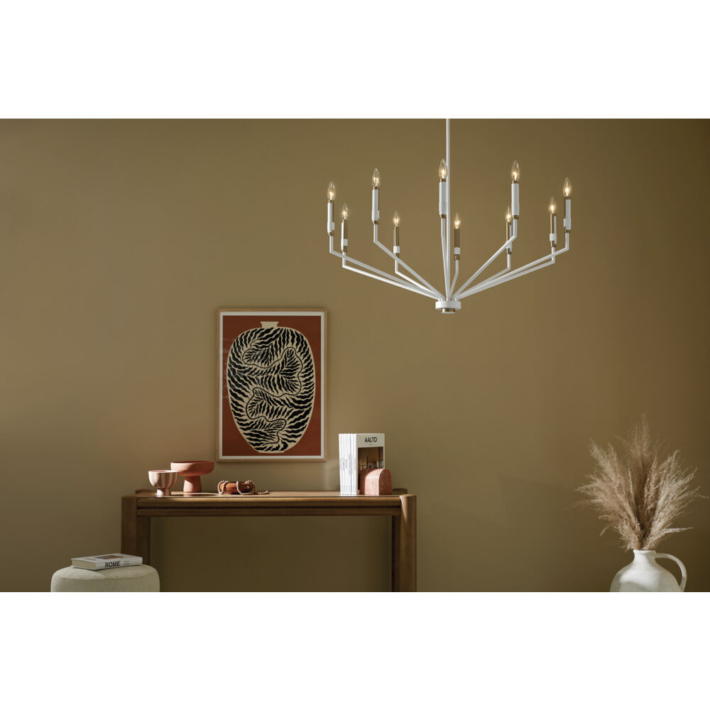 Armand 10 Light White Chandelier Ceiling Light