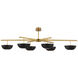 AERIN Valencia LED 66.5 inch Hand-Rubbed Antique Brass Chandelier Ceiling Light, Grande