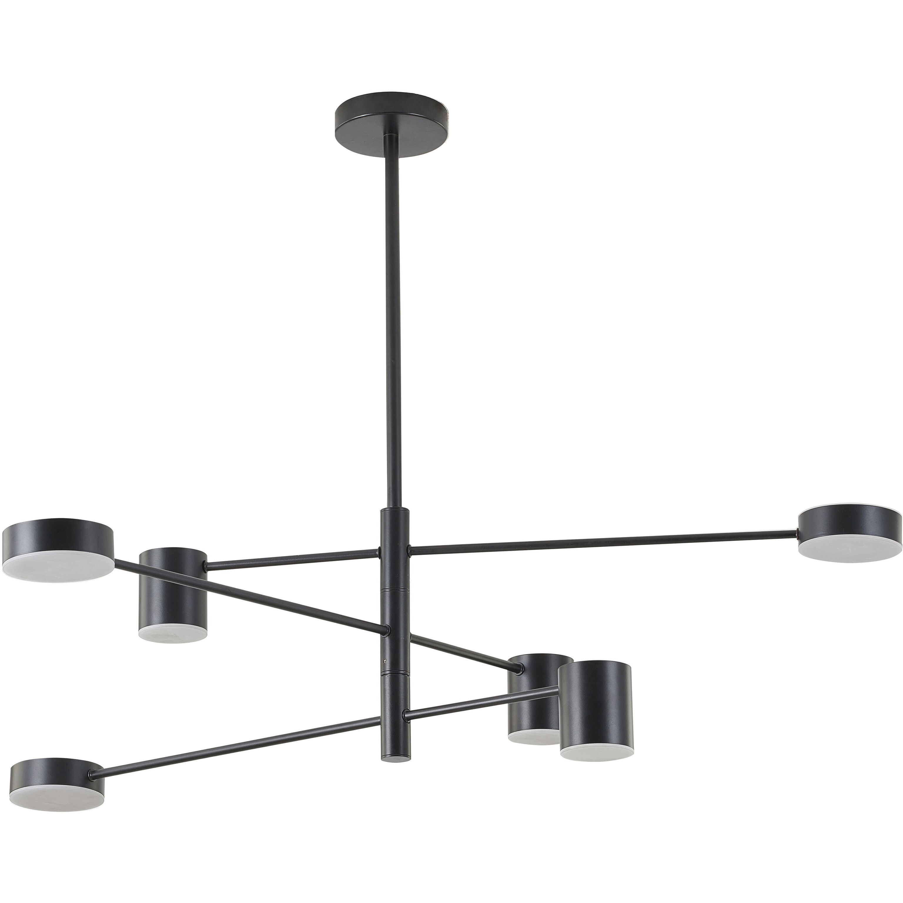Canada LED 40 inch Black Chandelier Ceiling Light