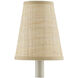 Grasscloth Natural 5 inch Tapered Chandelier Shade