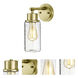 Morvah 1 Light 4.75 inch Brushed Brass Bath Light Wall Light
