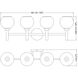 Sutton 4 Light 31.5 inch Brushed Gold Vanity Wall Light