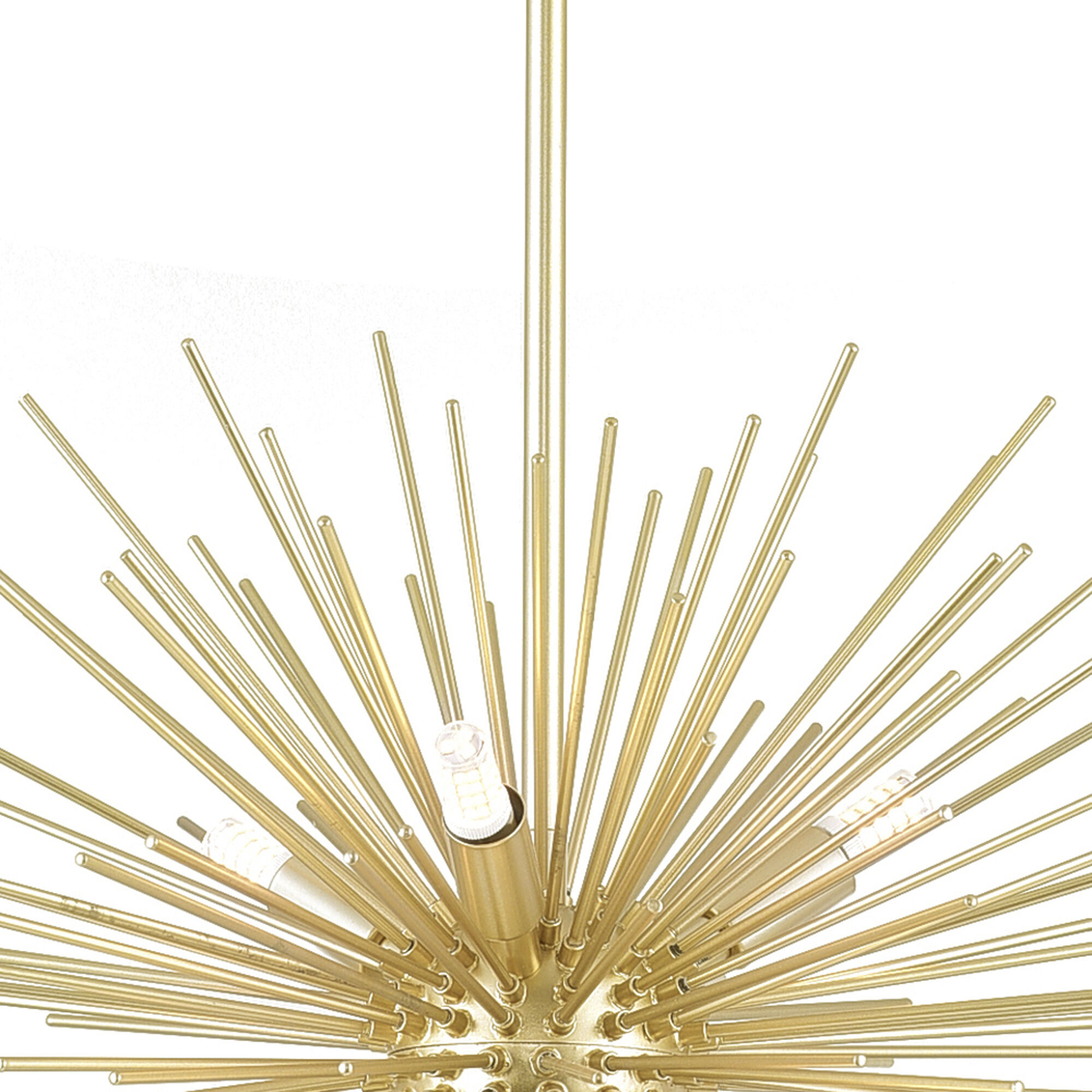 Savannah 6 Light 16 inch Gold Leaf Chandelier Ceiling Light