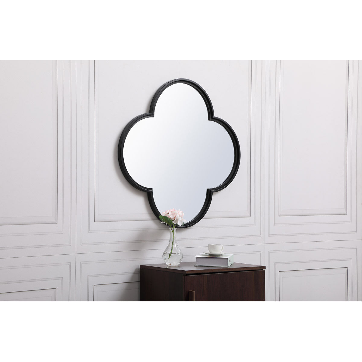 Motif 28 X 28 inch Black Wall Mirror