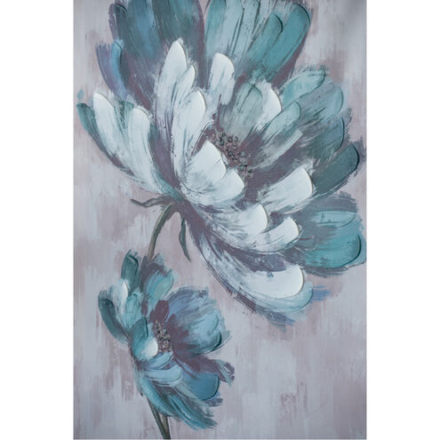 Floral Blue/Green/Gray Wall Art