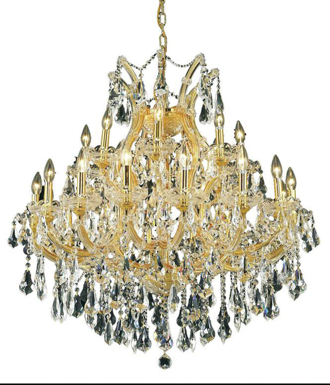 Maria Theresa 24 Light 36 inch Gold Dining Chandelier Ceiling Light in Clear, Royal Cut