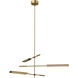 Astrid Multi Pendant Ceiling Light in Vintage Brass