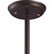 Chadwick 1 Light 13 inch Oil Rubbed Bronze Pendant Ceiling Light in White Glass, Oiled Bronze