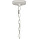Continuance 6 Light 26 inch White Coral with Satin Brass Pendant Ceiling Light in White Coral/Satin Brass