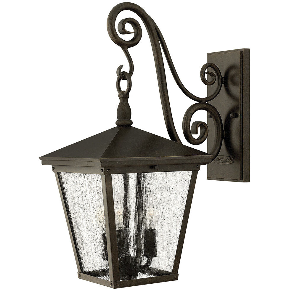 Heritage Trellis LED 20 inch Regency Bronze Outdoor Wall Mount Lantern, Medium