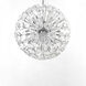 Fiori 28 Light 31.5 inch Polished Chrome Single Pendant Ceiling Light in Clear Murano