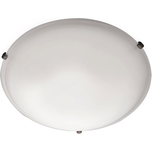 Malaga 2 Light 13 inch Oil Rubbed Bronze Flush Mount Ceiling Light in Frosted