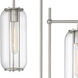 Hagen 64 inch 40 watt Brushed Nickel Floor Lamp Portable Light in Brushed Nickel / Clear